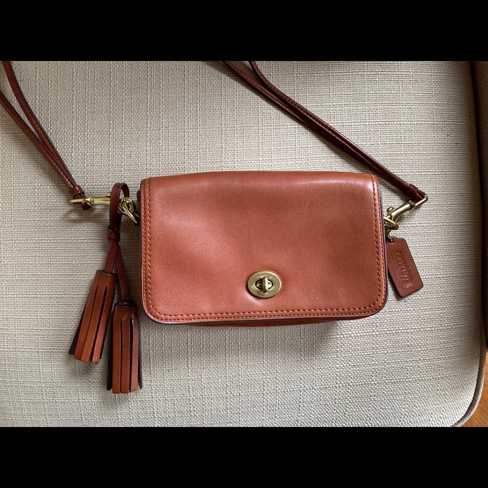 Coach Penny Purse in brown calfskin